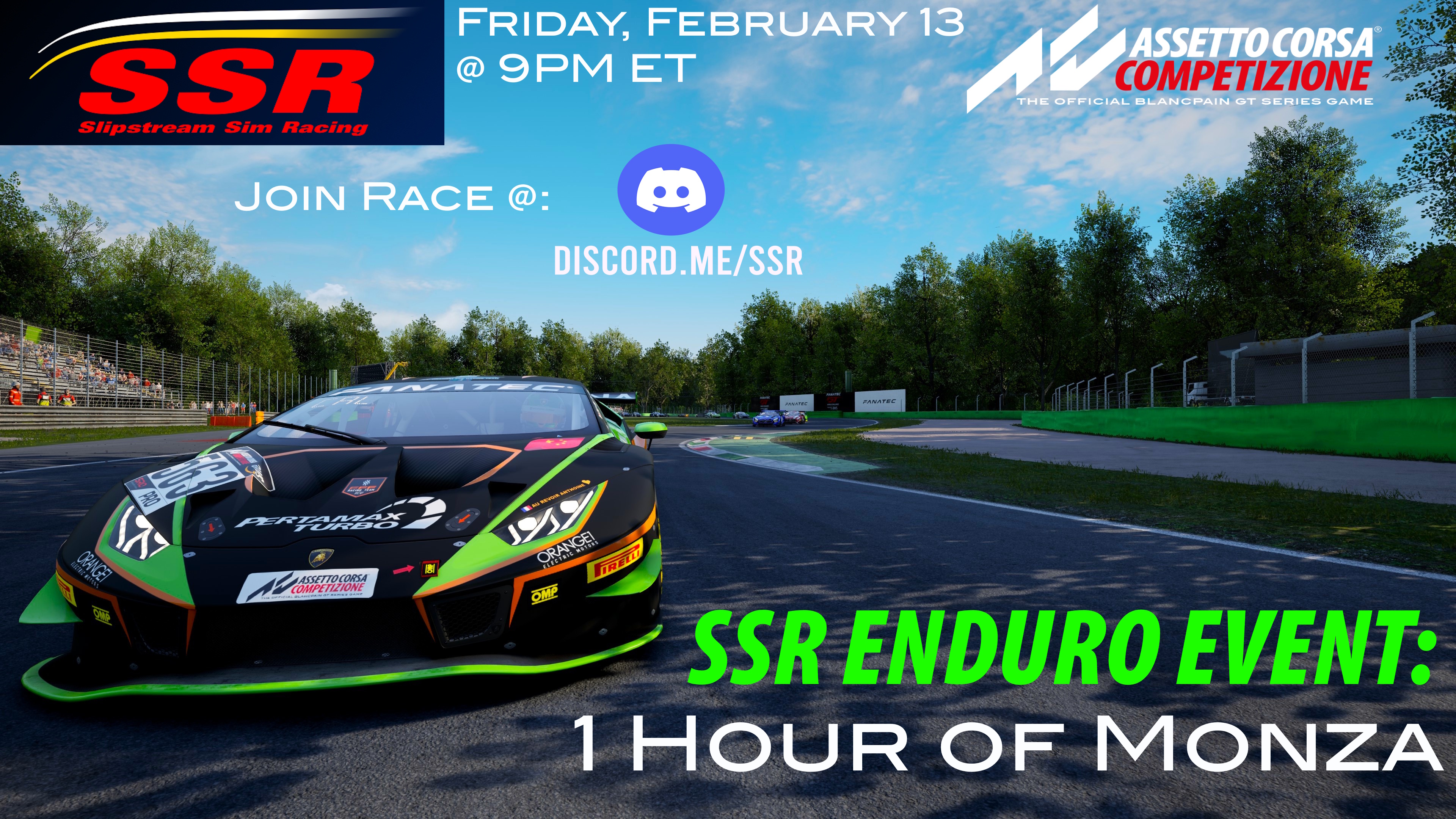 GT3: 1 Hr of Monza | Grid Finder
